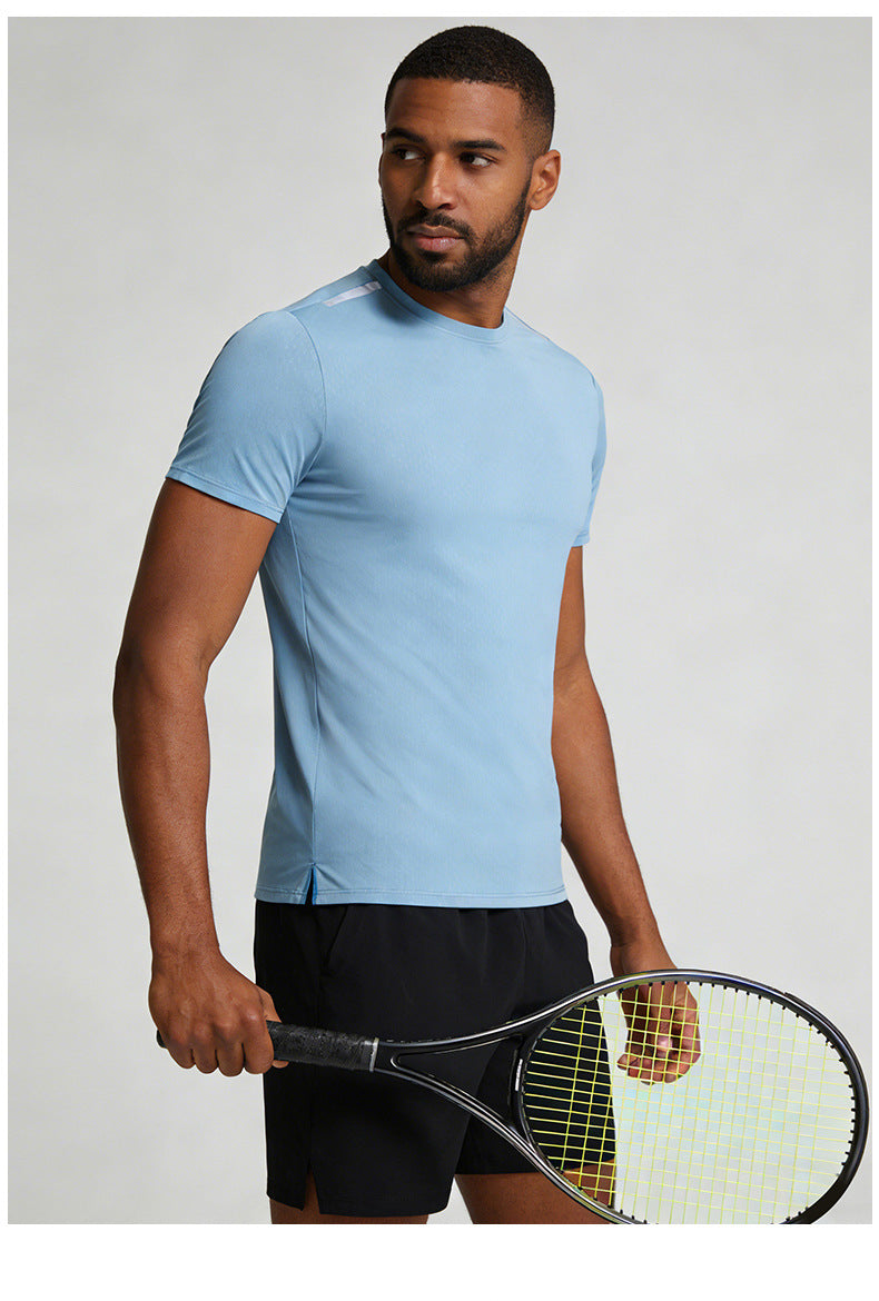 Men's Short Sleeve T-Shirt Casual Tee Gym Shirt PF-MT25115
