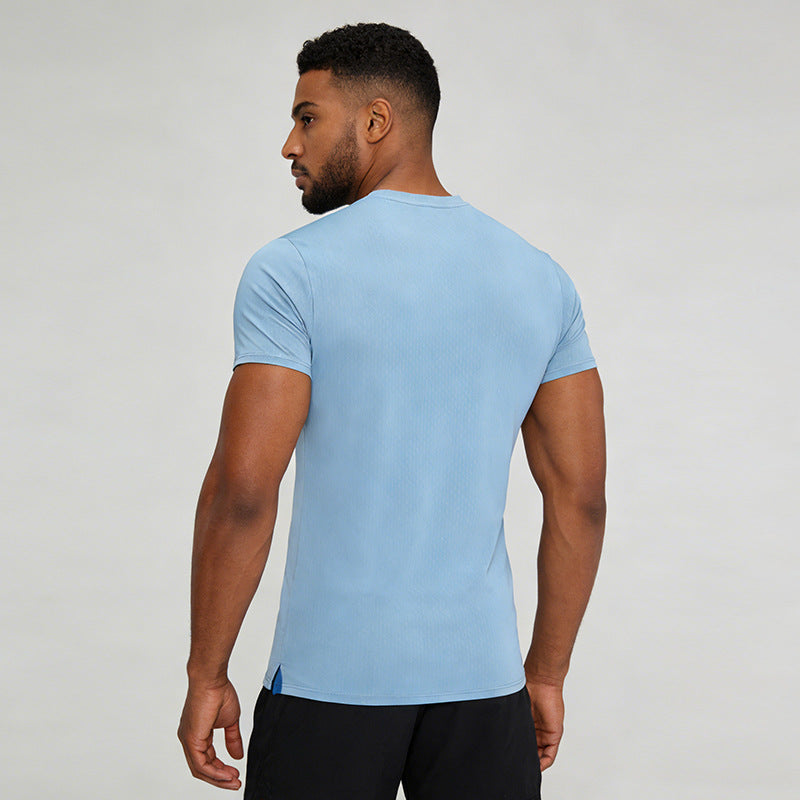 Men's Short Sleeve T-Shirt Casual Tee Gym Shirt PF-MT25115