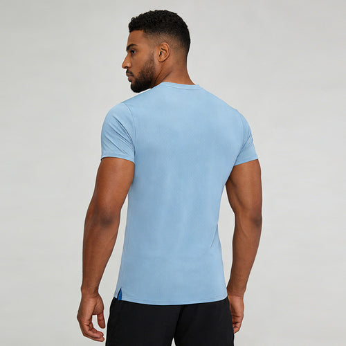 Men's Short Sleeve T-Shirt Casual Tee Gym Shirt PF-MT25115