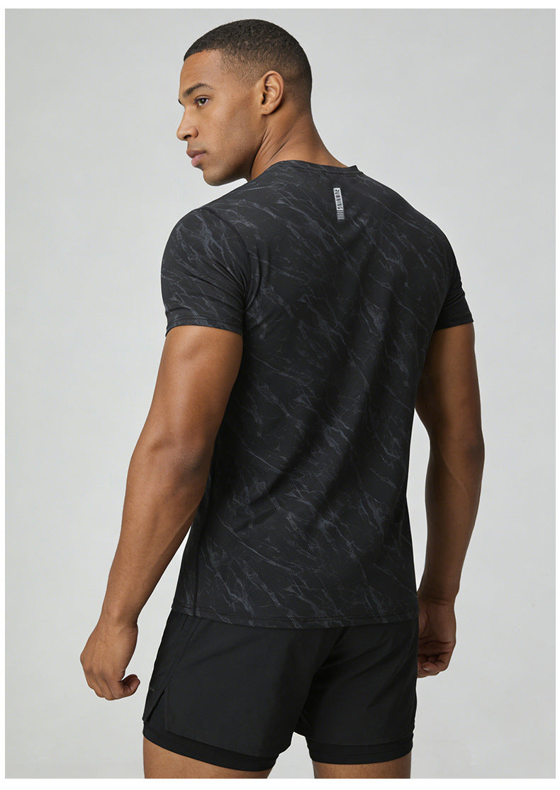 Men's Short Sleeve T-Shirt Casual Tee Gym Shirt PF-YMT003