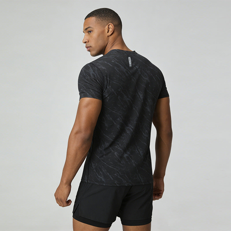 Men's Short Sleeve T-Shirt Casual Tee Gym Shirt PF-YMT003