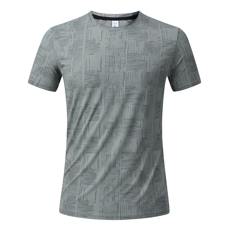 Men's Short Sleeve T-Shirt Casual Tee Gym Shirt PF-YMT007