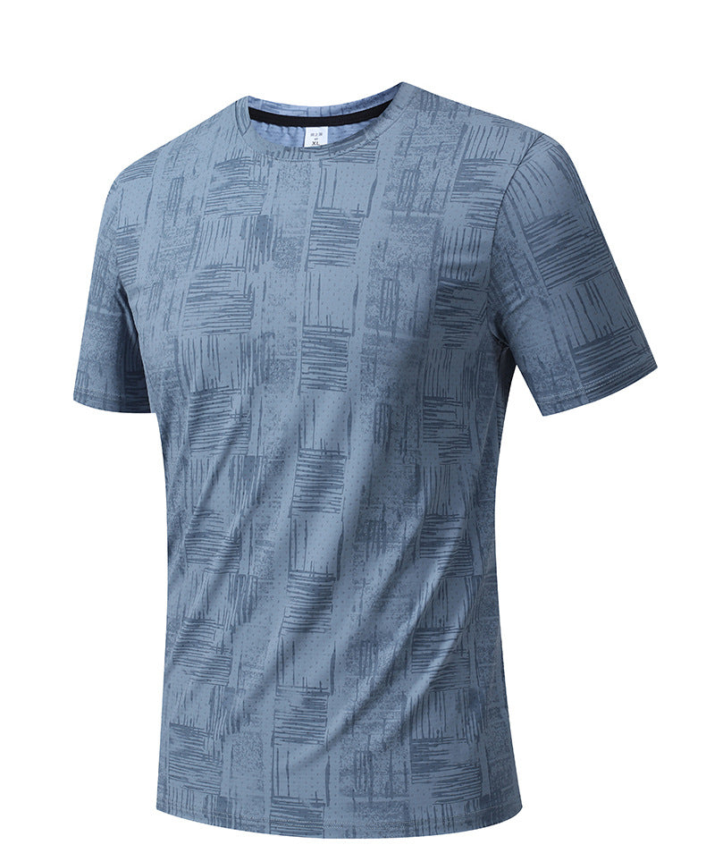 Men's Short Sleeve T-Shirt Casual Tee Gym Shirt PF-YMT007