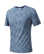 Men's Short Sleeve T-Shirt Casual Tee Gym Shirt PF-YMT007