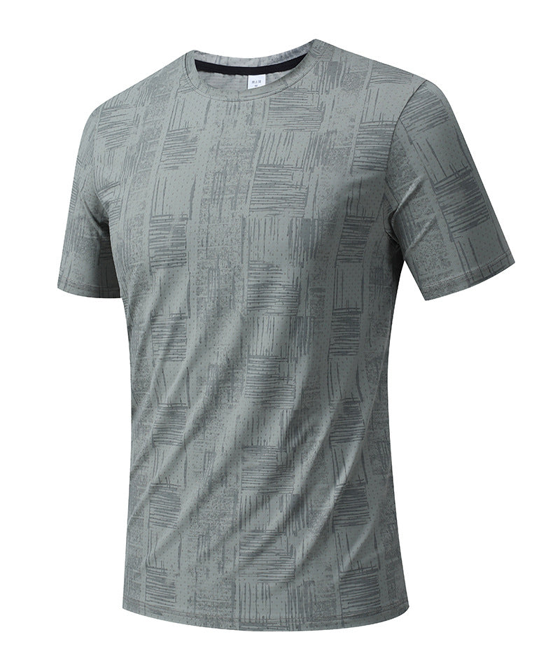 Men's Short Sleeve T-Shirt Casual Tee Gym Shirt PF-YMT007