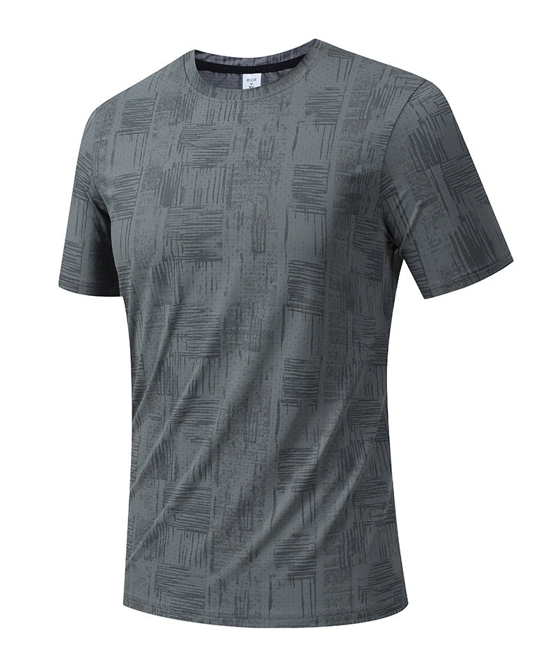 Men's Short Sleeve T-Shirt Casual Tee Gym Shirt PF-YMT007