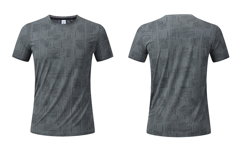Men's Short Sleeve T-Shirt Casual Tee Gym Shirt PF-YMT007