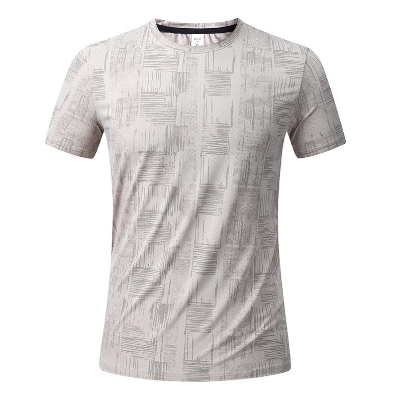 Men's Short Sleeve T-Shirt Casual Tee Gym Shirt PF-YMT007