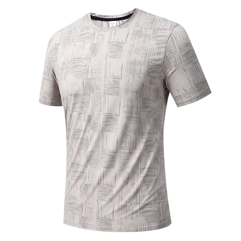 Men's Short Sleeve T-Shirt Casual Tee Gym Shirt PF-YMT007