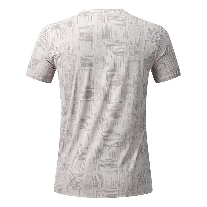Men's Short Sleeve T-Shirt Casual Tee Gym Shirt PF-YMT007