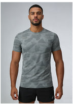 Men's Short Sleeve T-Shirt Casual Tee Gym Shirt PF-YMT008