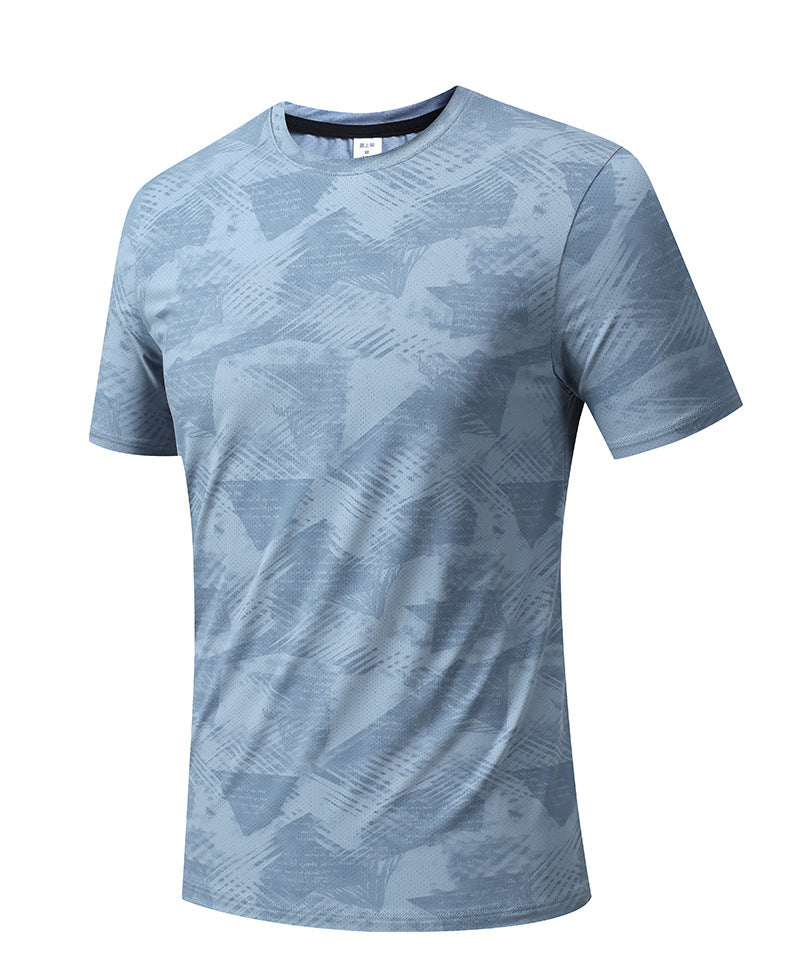 Men's Short Sleeve T-Shirt Casual Tee Gym Shirt PF-YMT008