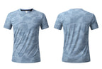 Men's Short Sleeve T-Shirt Casual Tee Gym Shirt PF-YMT008