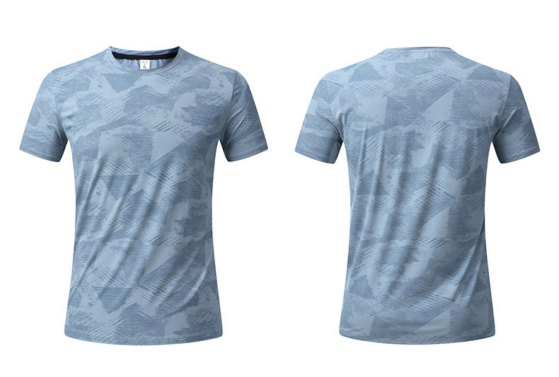 Men's Short Sleeve T-Shirt Casual Tee Gym Shirt PF-YMT008