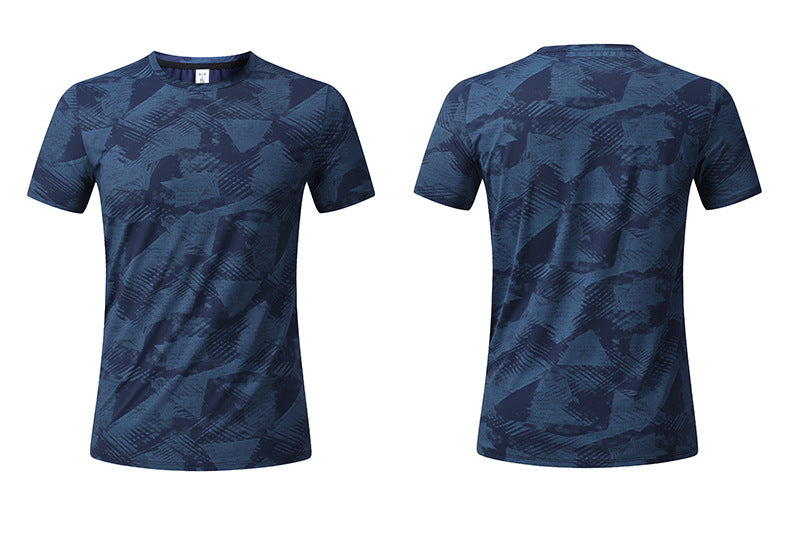 Men's Short Sleeve T-Shirt Casual Tee Gym Shirt PF-YMT008