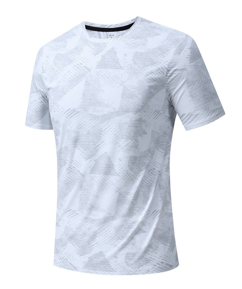 Men's Short Sleeve T-Shirt Casual Tee Gym Shirt PF-YMT008