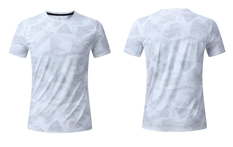 Men's Short Sleeve T-Shirt Casual Tee Gym Shirt PF-YMT008