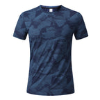 Men's Short Sleeve T-Shirt Casual Tee Gym Shirt PF-YMT008