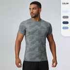 Men's Short Sleeve T-Shirt Casual Tee Gym Shirt PF-YMT008