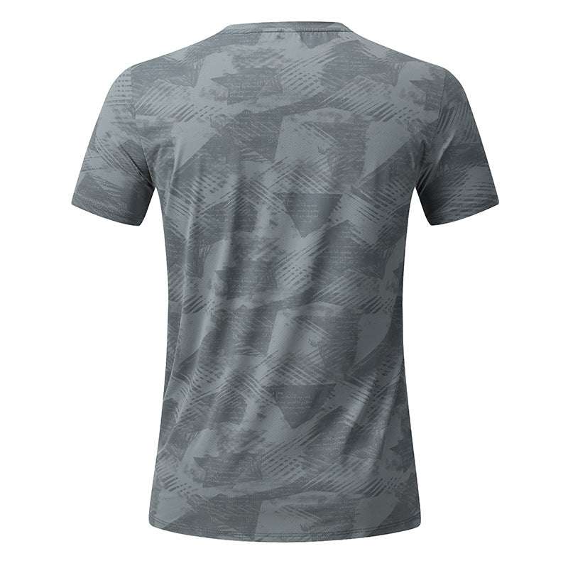 Men's Short Sleeve T-Shirt Casual Tee Gym Shirt PF-YMT008