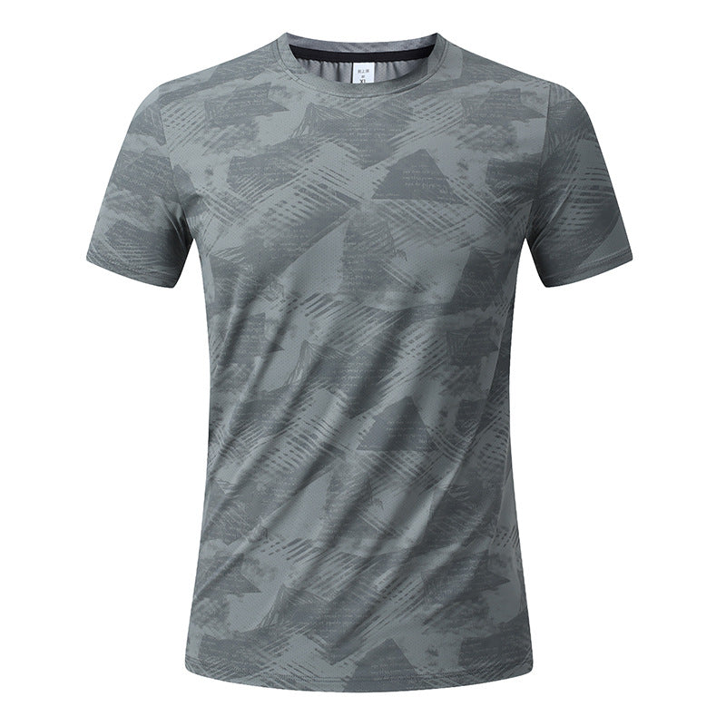 Men's Short Sleeve T-Shirt Casual Tee Gym Shirt PF-YMT008