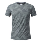 Men's Short Sleeve T-Shirt Casual Tee Gym Shirt PF-YMT008