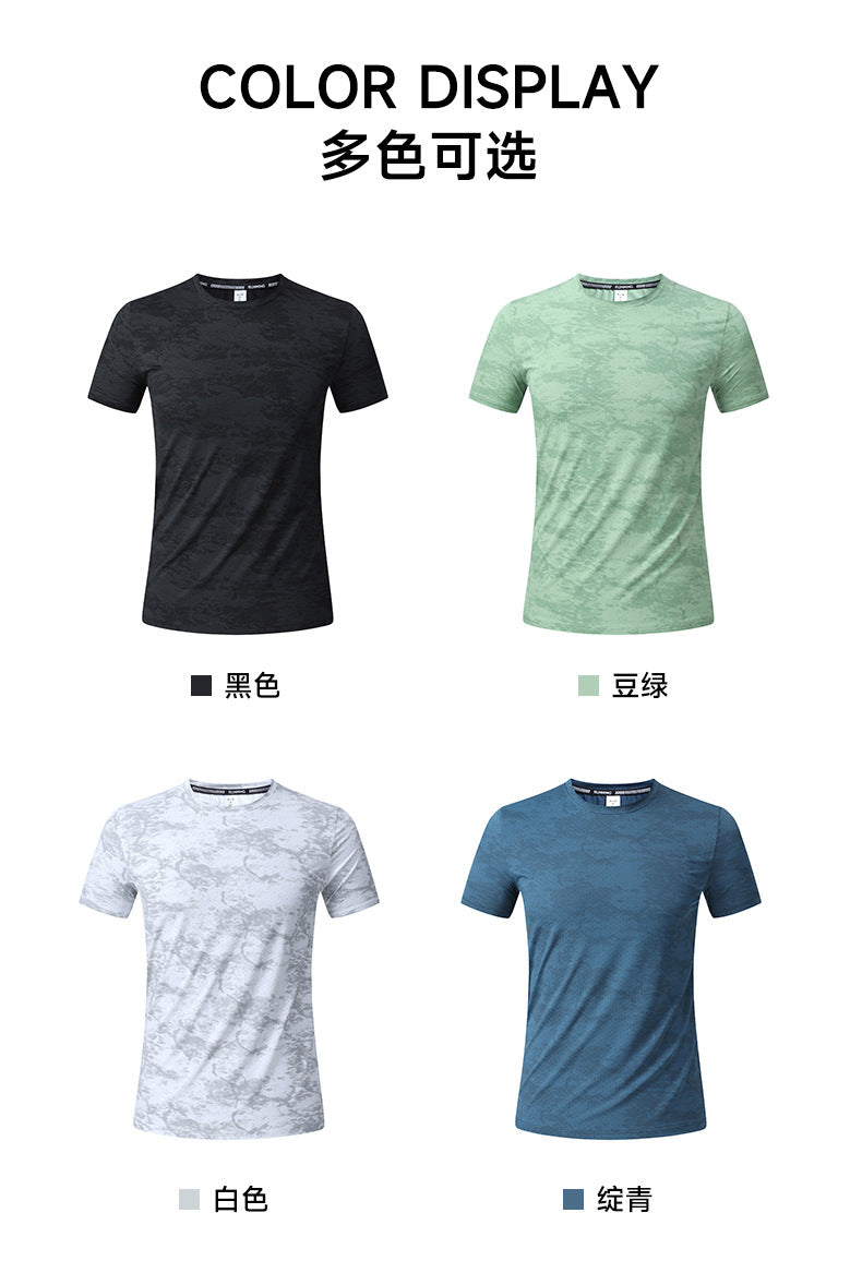 Men's Short Sleeve T-Shirt Casual Tee Gym Shirt PF-YMT011