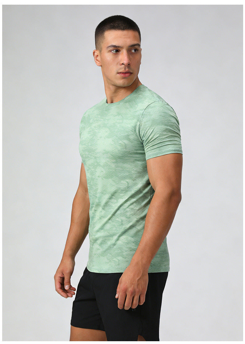 Men's Short Sleeve T-Shirt Casual Tee Gym Shirt PF-YMT011