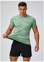 Men's Short Sleeve T-Shirt Casual Tee Gym Shirt PF-YMT011