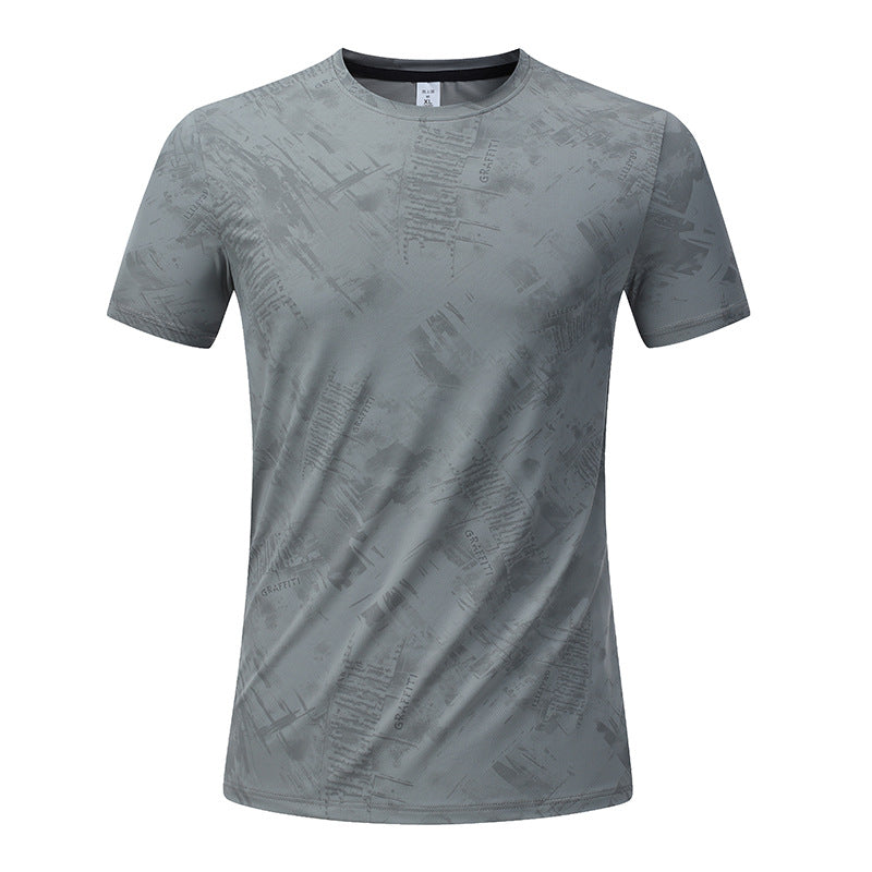 Men's Short Sleeve T-Shirt Casual Tee Gym Shirt PF-YMT015