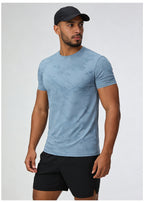 Men's Short Sleeve T-Shirt Casual Tee Gym Shirt PF-YMT015