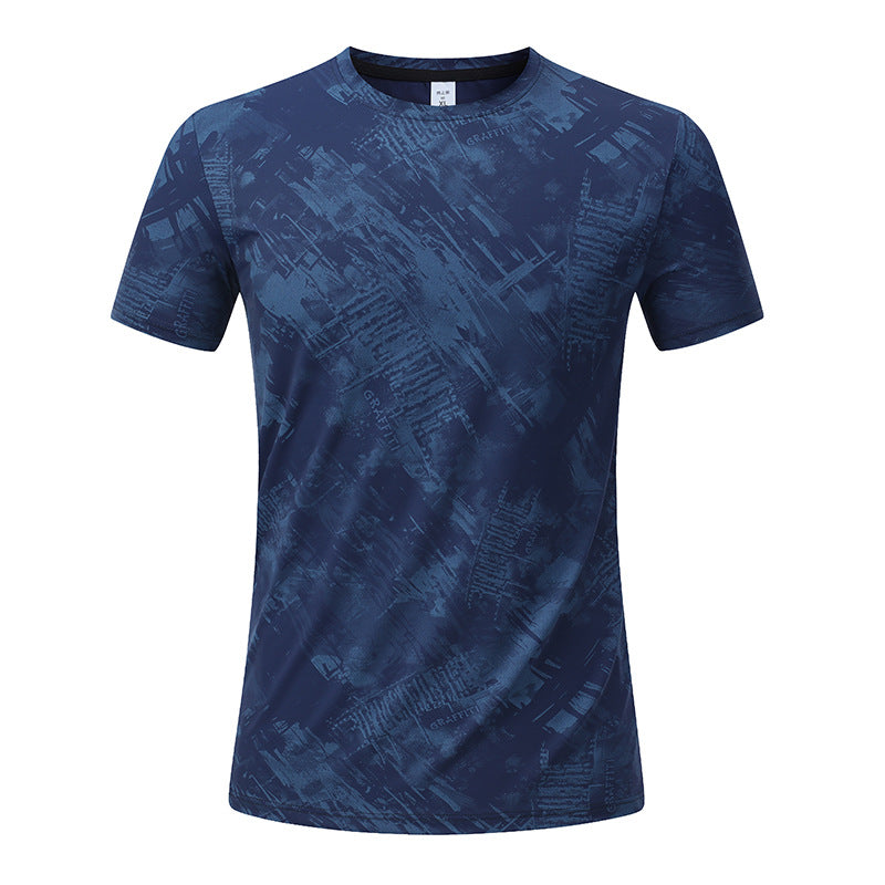 Men's Short Sleeve T-Shirt Casual Tee Gym Shirt PF-YMT015