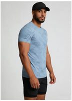 Men's Short Sleeve T-Shirt Casual Tee Gym Shirt PF-YMT015