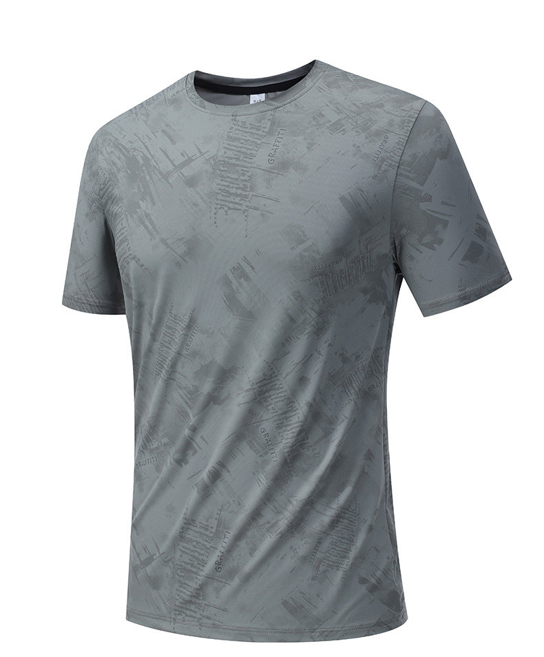 Men's Short Sleeve T-Shirt Casual Tee Gym Shirt PF-YMT015