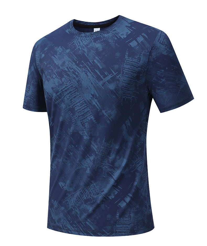 Men's Short Sleeve T-Shirt Casual Tee Gym Shirt PF-YMT015