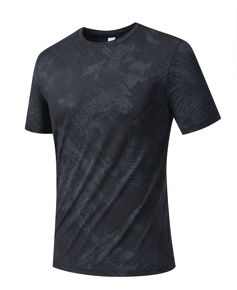 Men's Short Sleeve T-Shirt Casual Tee Gym Shirt PF-YMT015