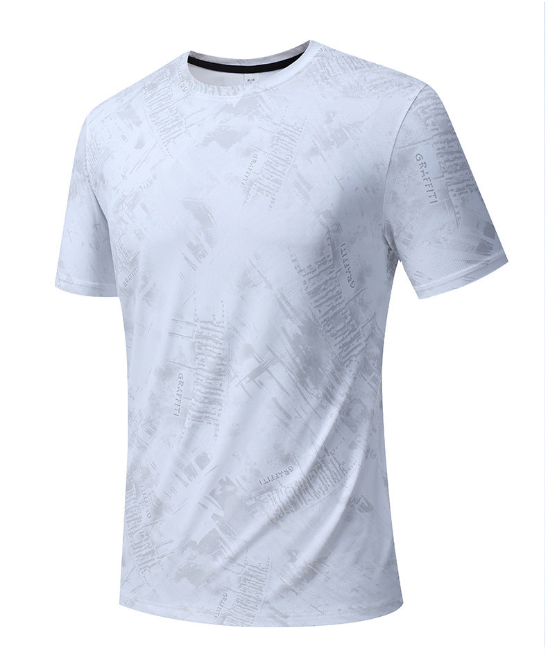 Men's Short Sleeve T-Shirt Casual Tee Gym Shirt PF-YMT015