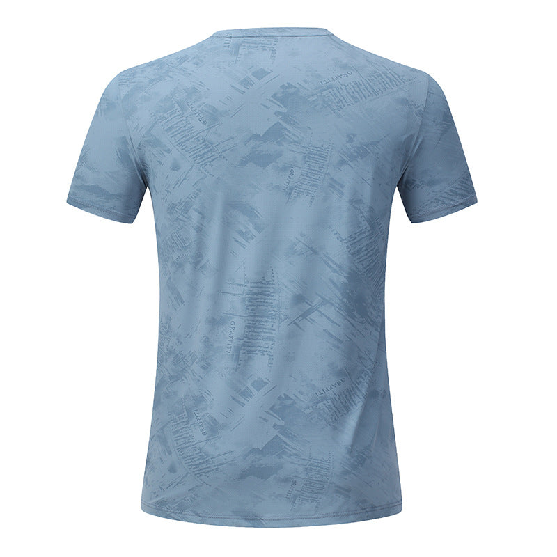 Men's Short Sleeve T-Shirt Casual Tee Gym Shirt PF-YMT015