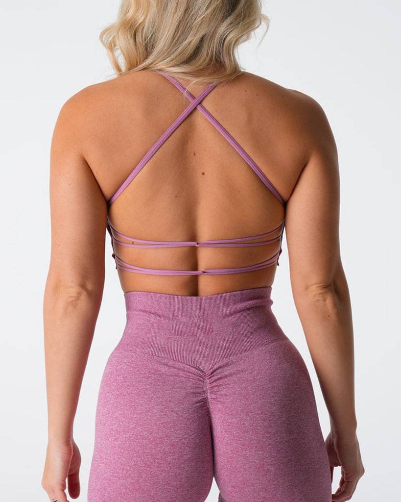 Womens Workout Training 75%Nylon 25%Spandex Sports Bra Q043 print logo 24