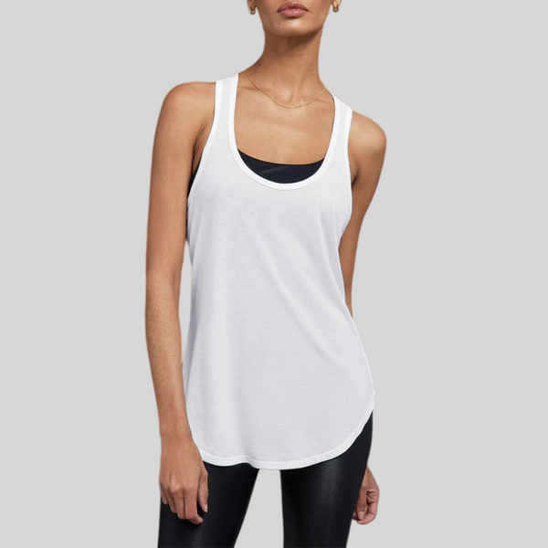 Womens Sports Fitness 95%Rayon 5%Spande Tank Top QS24231C - Honfitwear
