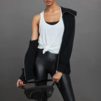 Womens Sports Fitness 95%Rayon 5%Spande Tank Top QS24231C