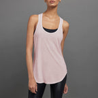 Womens Sports Fitness 95%Rayon 5%Spande Tank Top QS24231C