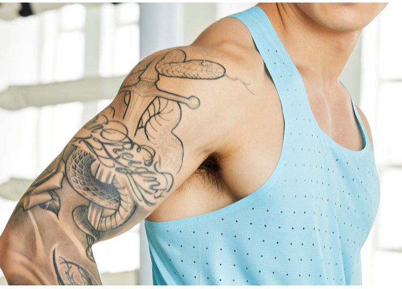 Custom 80GSM 100%polyester Lightweight Men's Running Singlet R24 print logo 11