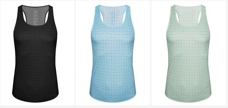 Custom 80GSM 100%polyester Lightweight Men's Running Singlet R24 print logo 7