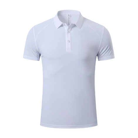 Mens Golf Sportswear 87%Nylon 13%Spandex Polo Shirt R319 print logo 5