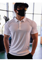 Mens Golf Sportswear 87%Nylon 13%Spandex Polo Shirt R319 print logo 29