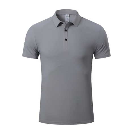 Mens Golf Sportswear 87%Nylon 13%Spandex Polo Shirt R319 print logo 2