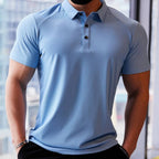 Mens Golf Sportswear 87%Nylon 13%Spandex Polo Shirt R319 print logo 14