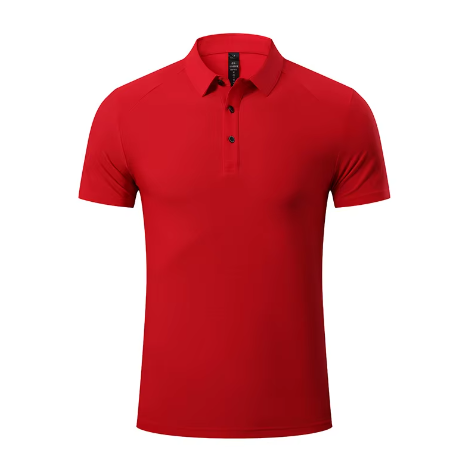 Mens Golf Sportswear 87%Nylon 13%Spandex Polo Shirt R319 print logo 4