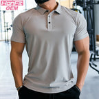 Mens Golf Sportswear 87%Nylon 13%Spandex Polo Shirt R319 print logo 16